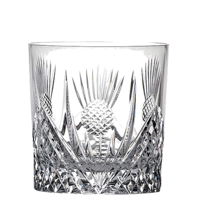 royal scot crystal scottish thistle 26cl single whiskyl tumbler