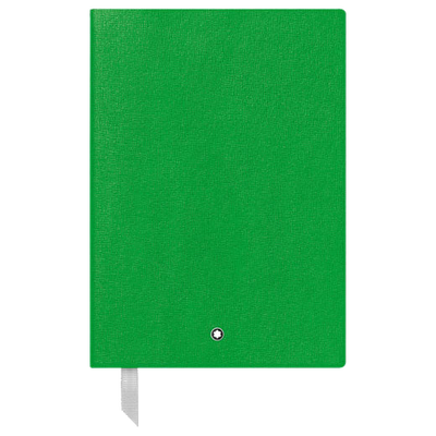 The Montblanc fine stationery green A5 notebook.