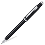 This Cross Century II Black Lacquer & Rose Chrome Trim Ballpoint Pen has a sleek barrel with stunning rose chrome trims.