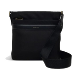 Radley's Holland Park Small Zip-Top Black Cross Body Bag is made from recycled fabric and water-based PU trims that give a sleek finish whilst being eco friendly.