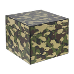 This Cube Cigar Humidor in Camouflage by S. T. Dupont can hold up to 60 Corona cigars inside.