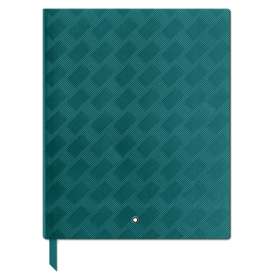 This Montblanc Extreme 3.0 Fernblue Fine Stationery Lined Notebook #149 has a matching fernblue grosgrain ribbon bookmark.