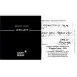 These Montblanc StarWalker Steel & Lacquer Cufflinks come with a 2-year international guarantee booklet.