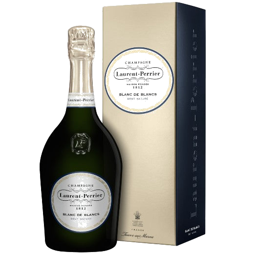 laurent perrier brut blanc de blanc champagne and box