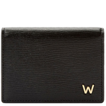 This Black 'W' 4CC Gusseted Card Case is designed by WOLF 1834.