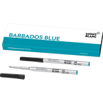 A single Barbados blue refill for Montblanc ballpoint pens.