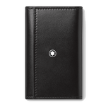 Montblanc's Meisterstück Black Leather Key Case is made out of smooth leather.