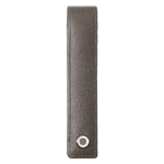 This Hugo Boss Single Grey Tradition Pen Pouch can fit one pen inside and keep it protected due to the sturdy leather exterior.