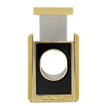 s t dupont paris black gold stand cigar cutter open