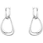 These are the Georg Jensen Sterling Silver Offspring Interlocked Earrings.