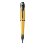Montblanc's Great Characters Enzo Ferrari SE Giallo Modena Ballpoint Pen is made out of precious resin and ruthenium trims including the nib, pen clip, and ring around the cap.