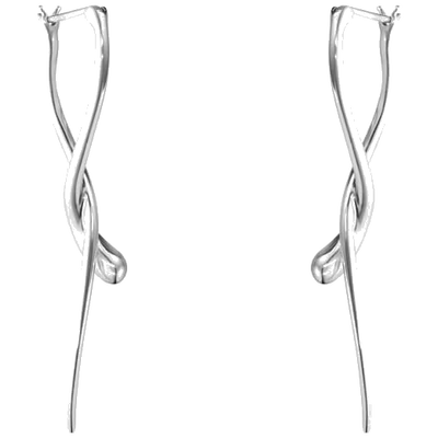 georg jensen silver mercy dangle earrings