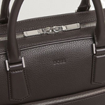 boss crosstown brown leather document case1