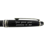 This Montblanc pencil has been engraved on the cap.
