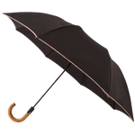 This is the Paul Smith Compact Umbrella in Black with 'Signature Stripe' Trim.