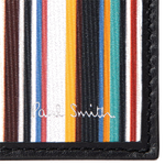 Paul Smith's Paul Smith's Black 'Signature Stripe' Print 2CC Card Holder will be presented inside a bespoke gift box.