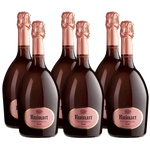 This Ruinart Rosé Champagne 6 x 75cl comes with a second skin.