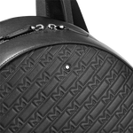 montblanc m gram black backpack emblem