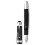Montblanc's Meisterstück The Origin Collection 149 Fountain Pen is made from precious resin and has a luxe black barrel and cap with polished silver.