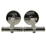 Personalised Montblanc Cufflinks with a special date and name.