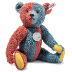 This is Teddies for Tomorrow Harlequin the Teddy Bear designed by Steiff.