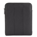 BOSS's Black City Monogram Envelope Bag features a signature stripe pattern strap.