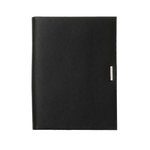 The Advance A4 black leather folder from BOSS featuring 4 card slots.