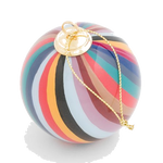 Paul Smith's Hand-Painted Swirl Glass Bauble is hand painted with the swirl pattern in a mix of colours.