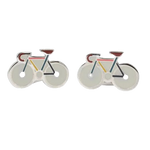 This pair of Paul Smith Men's Silver Bike Cufflinks is made from a combination of copper and zinc and will make a great gift for him.