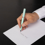 hugo boss light green gear icon ballpoint pen lifestyle