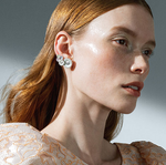 georg jensen medium single left daisy ear cuff multi colour enamel model