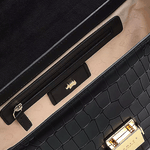 radley faux croc bag black