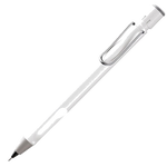 LAMY Safari mechanical pencil, shiny white.