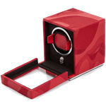 wolf 1834 memento mori red cub watch winder open