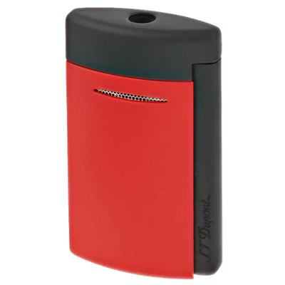 s t dupont paris matt black red minijet lighter