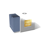 The Montblanc x Olympic Heritage Meisterstück Chamonix Blue Ink Bottle, 50 ml is a great collector's item and can be used with any fountain pen that has a piston converter.