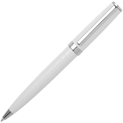 hugo boss white gear icon ballpoint pen