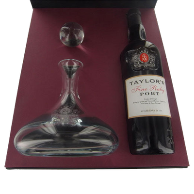 taylor s fine ruby port and decanter gift set 06d0adfd8525784ac8a1b07207a98498