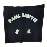 This Paul Smith ladies scarf is made from a black wool material.