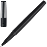 This Black & Chrome Gear Minimal Rollerball Pen has been designed by Hugo Boss.