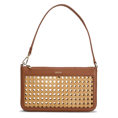 boss sandy woven shoulder bag