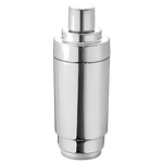 Georg Jenson Manhattan stainless steel cocktail shaker.