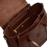 3 radley the chancery faux croc walnut brown medium flapover grab bag h2096208