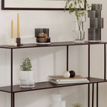 lsa signature tier slate grey small lantern vase lifestyle 2