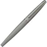 cross brushed titanium gray atx rollerball pen cap on