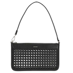 This BOSS faux leather handbag comes with brand name embossed onto the front.