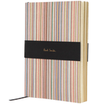 This Signature Stripe A5 Lined Notebook has been designed by Paul Smith.