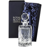This Royal Scot Crystal Edinburgh Star 75cl Square Spirit Decanter will be presented inside a satin-lined gift box.