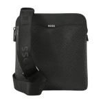 The Zair Faux Leather Monogram Envelope Bag by BOSS.