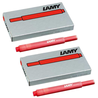 lamy t 10 red ink cartridges